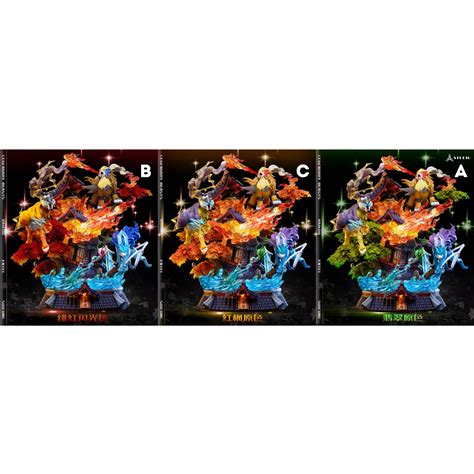 Pokemon Legendary Beasts Raikou Entei Suicune 666 Studio