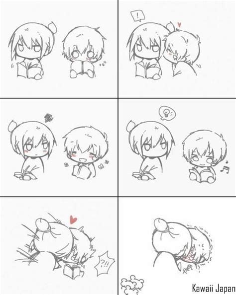 kiss chibi manga cute | Kissing reference, Chibi, Manga cute