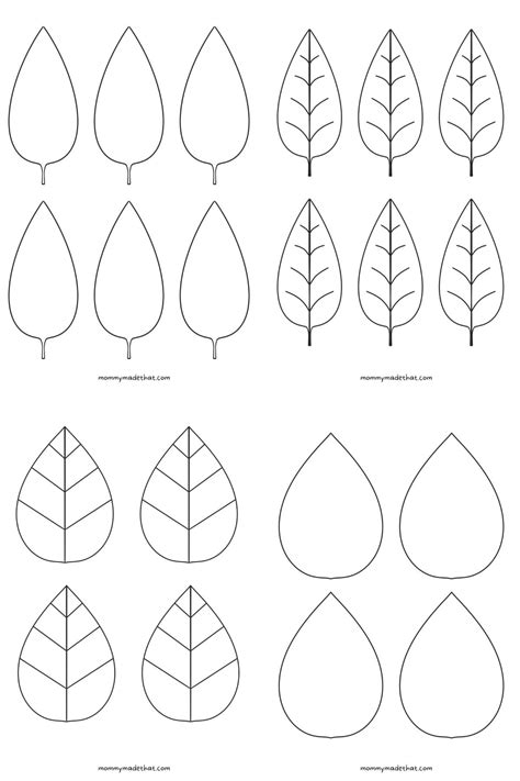 Free Leaf Templates & Outlines: Tons of Printables!!