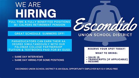 In Person Hiring Event, The Carliyn Gilbert Education Center (District ...