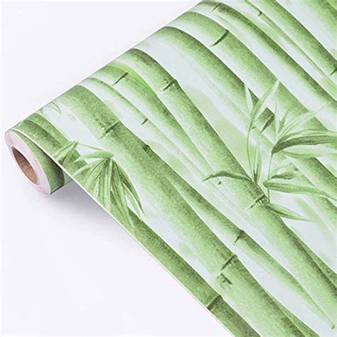 Eurotex Bamboo Design, Green, Peel and Stick, Self Adhesive for Wallpa ...