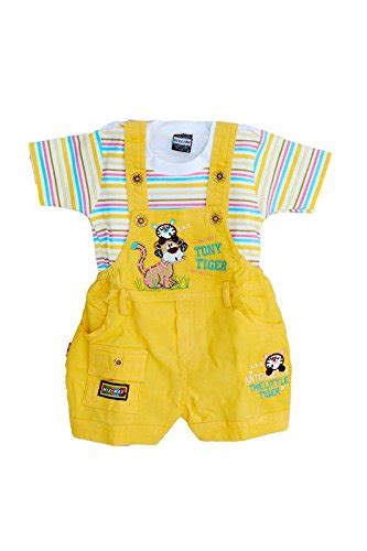 Buy Xzone Cotdroy Baby Dungaree Set for Baby(Kids and Boys) (Yellow) at ...