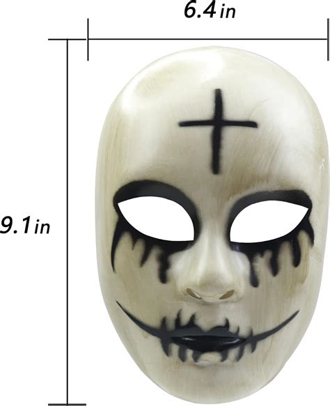 Buy The Purge Anarchy Evil Smiley Mask Horror Killer GOD Mask Halloween ...