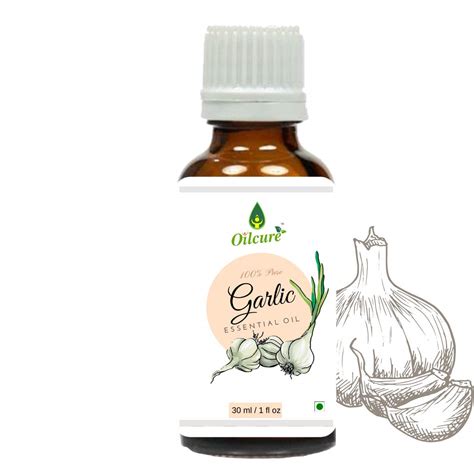 Oilcure Garlic Essential Oil | 30 ml | Pure | Undiluted : Amazon.in ...