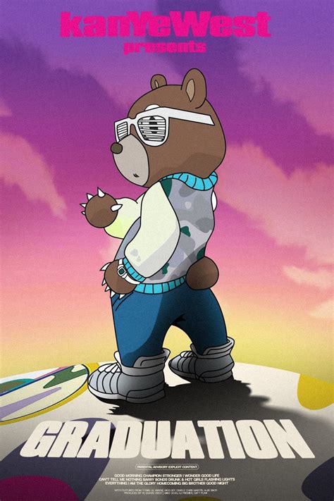 Kanye West Bear Poster Kanye Bear Poster Etsy UK