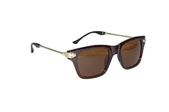 Buy Peter Jones Stylish Brown Wayfarer Sunglasses (ALBW-231) at Amazon.in