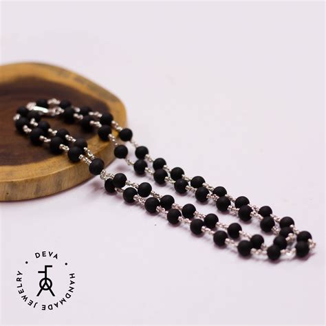 Original Karungali Malai Silver 8mm 54 Beads – Devajeweller