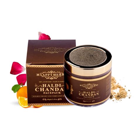 HAAPPY HERBS - BEAUTIFUL NATURALLY Haldi Chandan Facepack - 40Gms ...