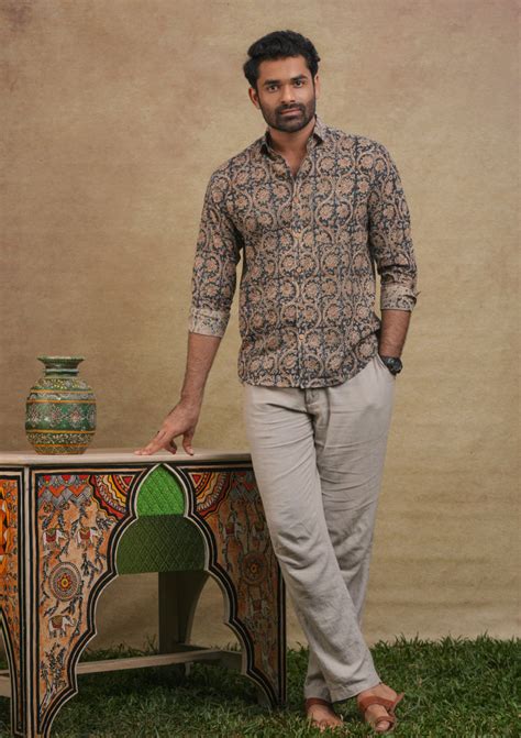 Shirts and Kurta for Men | Buy Block Printed Shirt Online | Jugalbandhi ...