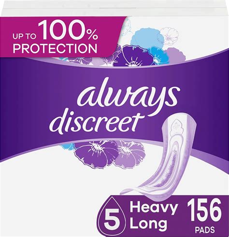Amazon.com: Always Discreet Incontinence Pads for Women and Postpartum ...