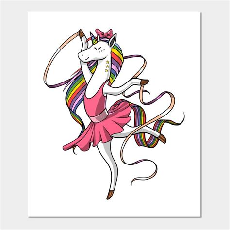 Unicorn Ballet Dancing Ballerina by underheaven | Poster art, Art ...