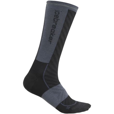 Icebreaker Merino Run+ Ultralight Crew Socks Women - Black/Graphite ...