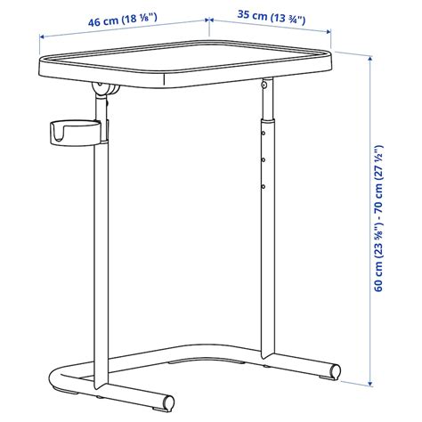 BJÖRKÅSEN laptop stand, beige - IKEA