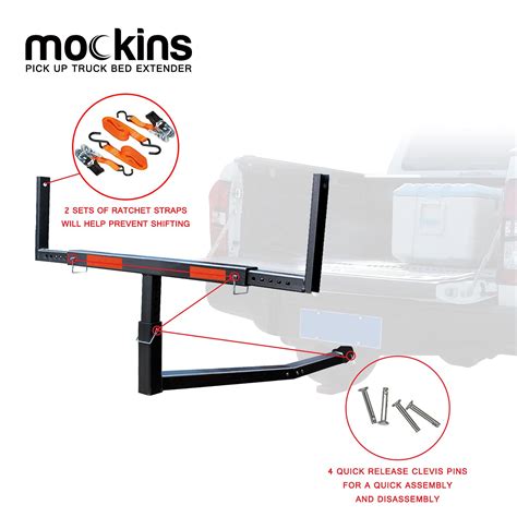 Buy Mockins 2-in-1 Design 750lb Cap. Truck Bed Extender Hitch Mount ...