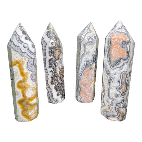 Zebra Calcite Tower – CrystalCaveIndia