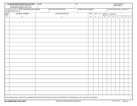 DA Form 2062 2025-2026 - Fill Out Official Forms Online
