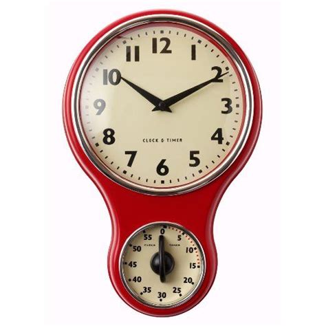 Image result for Retro Kitchen Clock with Timer