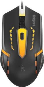 care infotech Fingers BlazingHit RGB Mouse Wired Right Handed Optical ...