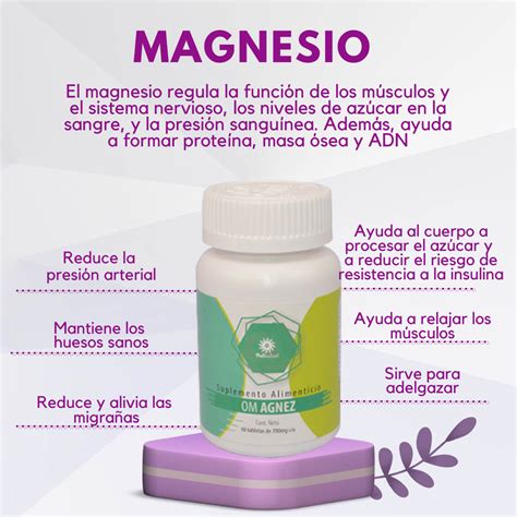 Magnesio suplemento OM Agnez | Menopausia y Salud Natural