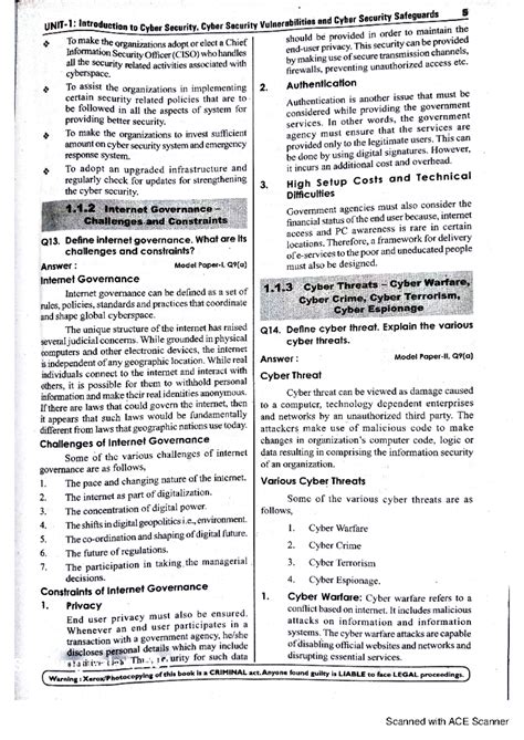 Overview of cyber security - B.Com Computer Application - Scanned with ...