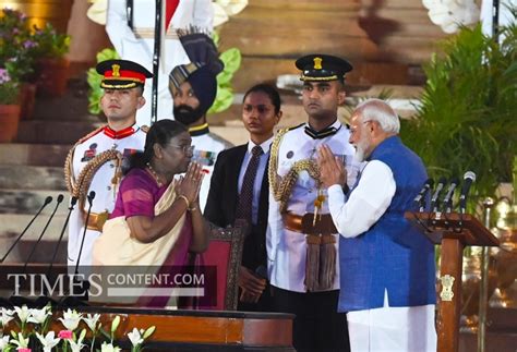 Narendra Modi News Photo PM Narendra Modi at swearing-i...