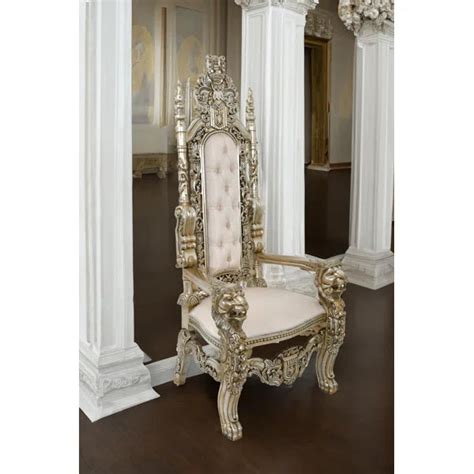 Handicrafts Wooden Hand Carved Royal Look Chair