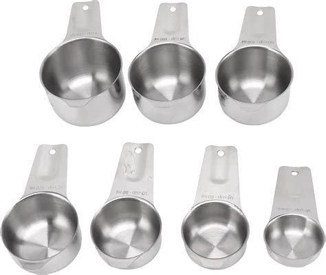 Amazon.com: 7Pcs Magnetic Measuring Cups Set, Stainless Steel Stackable ...