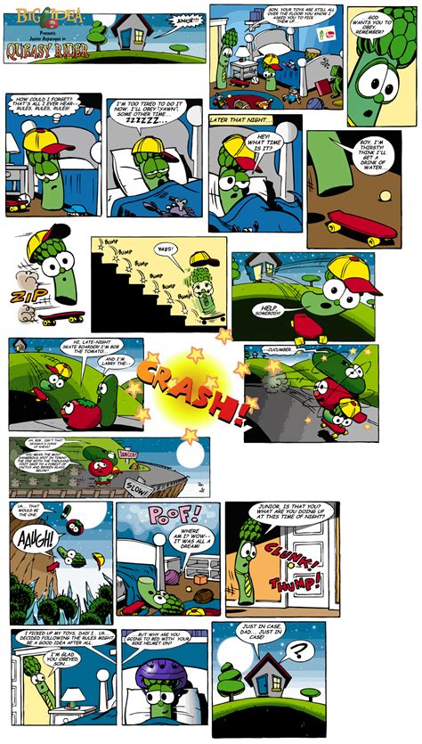 Veggietales Queasy Rider Crash