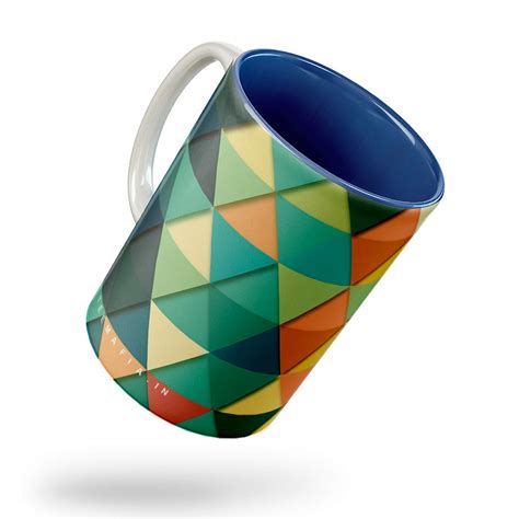 Buy Tee Mafia Ceramic Ethnic Black Trippy Microwave & Dishwasher Safe ...