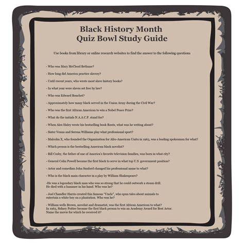 Black History Trivia Questions And Answers - 10 Free PDF Printables ...