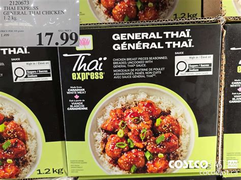 2120673 THAI EXPRESS GENERAL THAI CHICKEN 1 2 KG 17 99 - Costco East ...