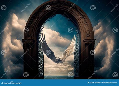 Gate Of Life OR The Path To Heaven Imaginative Concept. Use Islamic ...