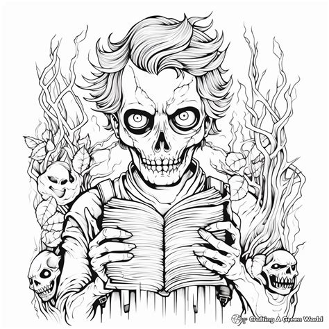 Horror Movies Coloring Pages - Coloring Nation