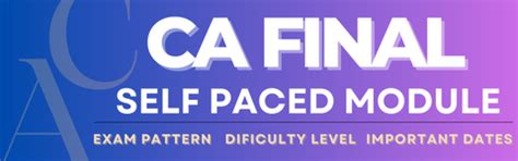 CA Final - SPM (Self Paced Module) All Details – CA Point