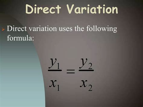 direct and inverse variations | PPTX