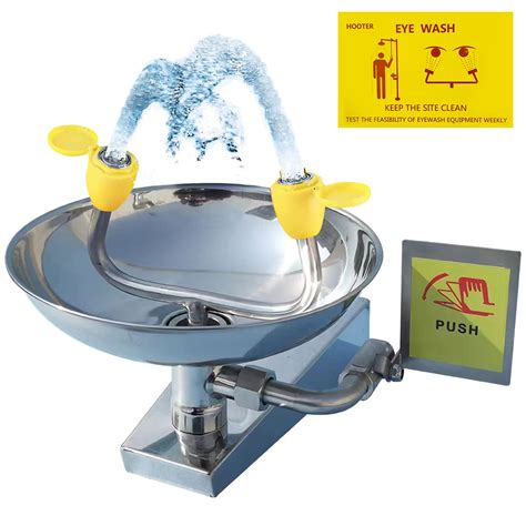 Eye Wash Station Emergency Wall Mounted First Aid Eye Washing ...