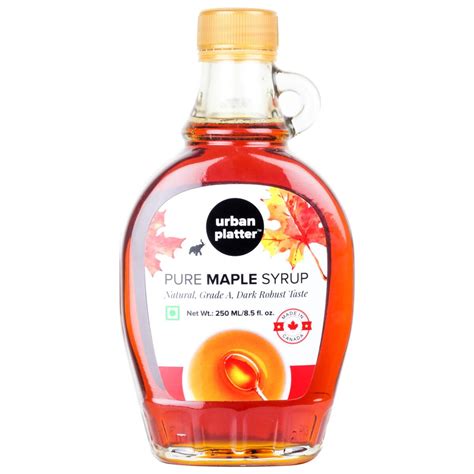 Urban Platter Pure Maple Syrup, 250ml [Product of Canada, Grade A ...
