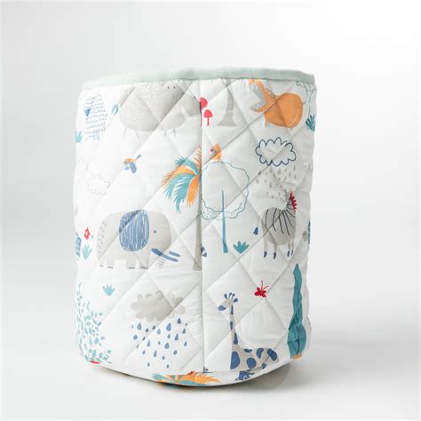 Happy Animal Tribe Quilted Storage Basket (Pure Cotton) – Zoey