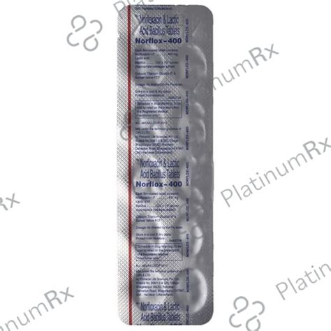 Buy Norflox 400mg Tablet 10s Online: Uses, Side Effects, Price and ...