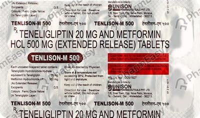 Tenlison M 500 Strip Of 10 Tablets: Uses, Side Effects, Price & Dosage ...