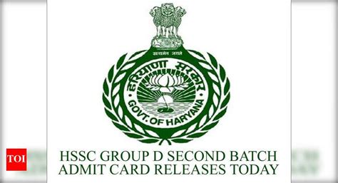 HSSC Group D 2018 second batch admit card releases soon @ hssc.gov.in ...