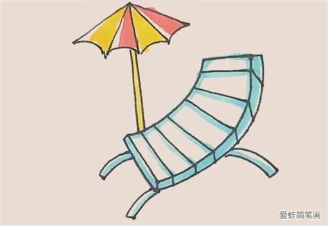 沙滩木头躺椅简笔画 简笔画图片大全-蒲城教育文学网