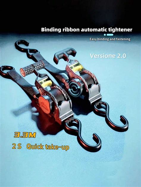 1pc Heavy-Duty Retractable Ratchet Straps Ratchet Tie, Self-Retracting ...