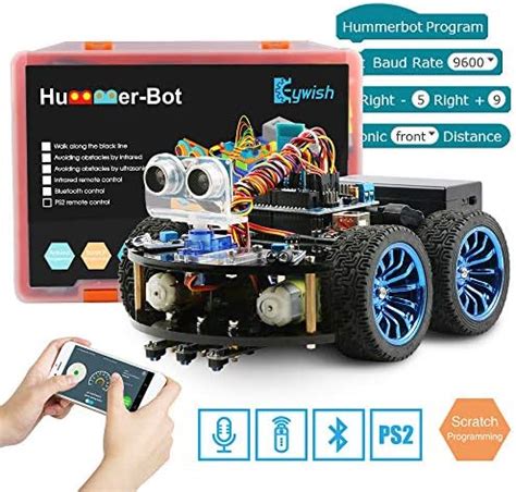 Keywish Smart Robot Car Kit for Arduino Hummer-Bot V1.0 DIY Learning ...