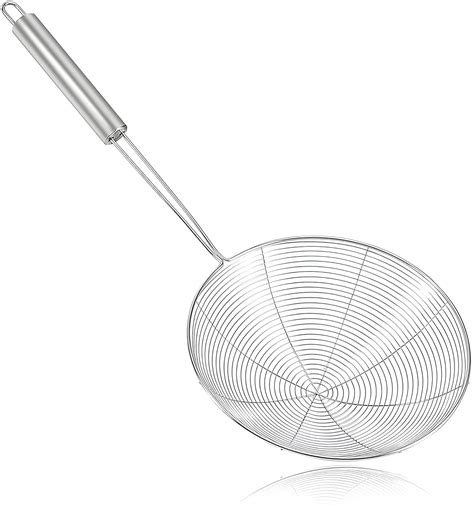 NZM Stainless Steel Spider Strainer Skimmer|Deep Fry Puri Jhara - Food ...