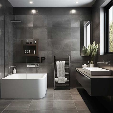 Grey Modern Bathroom Design Ideas