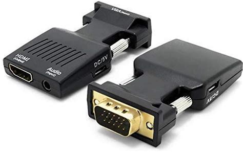 CARE CASE Portable VGA to HDMI Adapter/Converter With Audio (Old PC to ...
