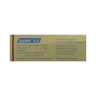 Oleanz 2.5 Tablet – Schizophrenia & Bipolar Disorder Treatment