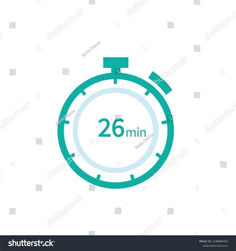 26 Minutes Timer Icon 26 Min Stock Vector (Royalty Free) 2146690341 ...