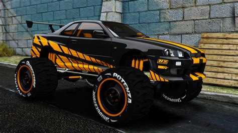 Nissan Skyline R34 Monster Truck | Rmod Customs - Gorilla Cars & MLO